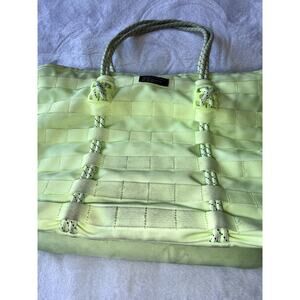 Nike AF1 Utility Tote Bag Neon Green Rope Handle Sportswear Carryall